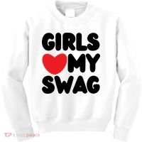 Girls Love My Swag Kids Sweatshirt thumb 0