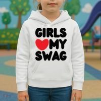 Girls Love My Swag Kids Hoodie thumb 3