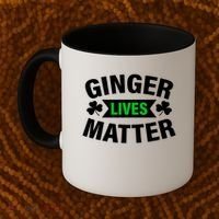 Ginger Lives Matter St Patricks Day Coffee Mug thumb 2