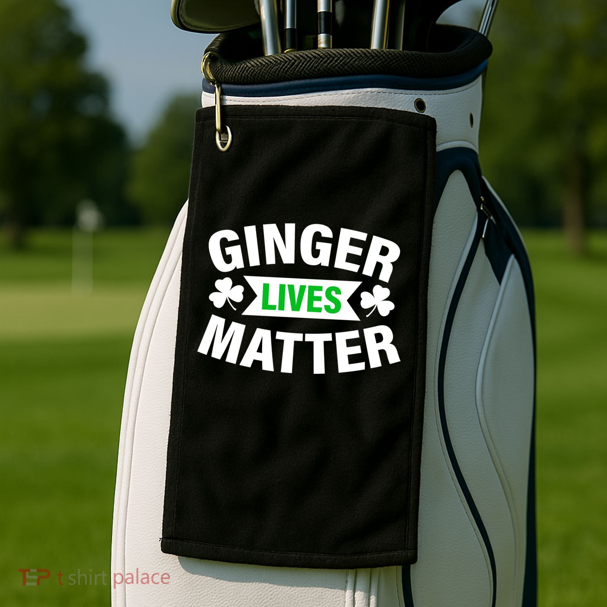 Ginger Lives Matter St Patricks Day Golf Towel