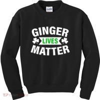 Ginger Lives Matter St Patricks Day Kids Sweatshirt thumb 0
