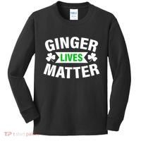 Ginger Lives Matter St Patricks Day Kids Long Sleeve Shirt thumb 0
