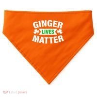 Ginger Lives Matter St Patricks Day USA-Made Doggie Bandana thumb 0