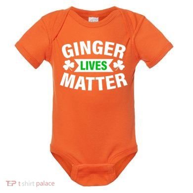 Ginger Lives Matter St Patricks Day Baby Bodysuit