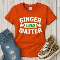 Ginger Lives Matter St Patricks Day Women's T-Shirt thumb 3