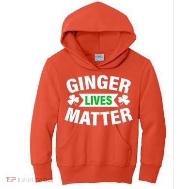 Ginger Lives Matter St Patricks Day Kids Hoodie