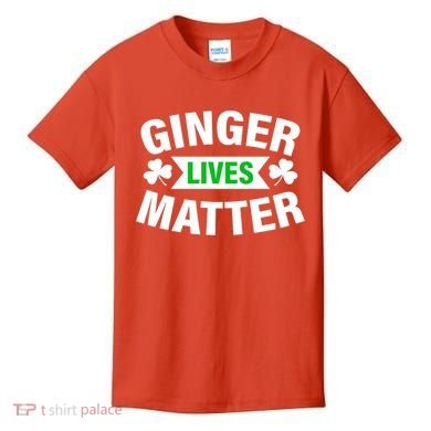 Ginger Lives Matter St Patricks Day Kids T-Shirt