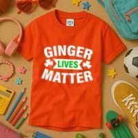 Ginger Lives Matter St Patricks Day Kids T-Shirt thumb 3
