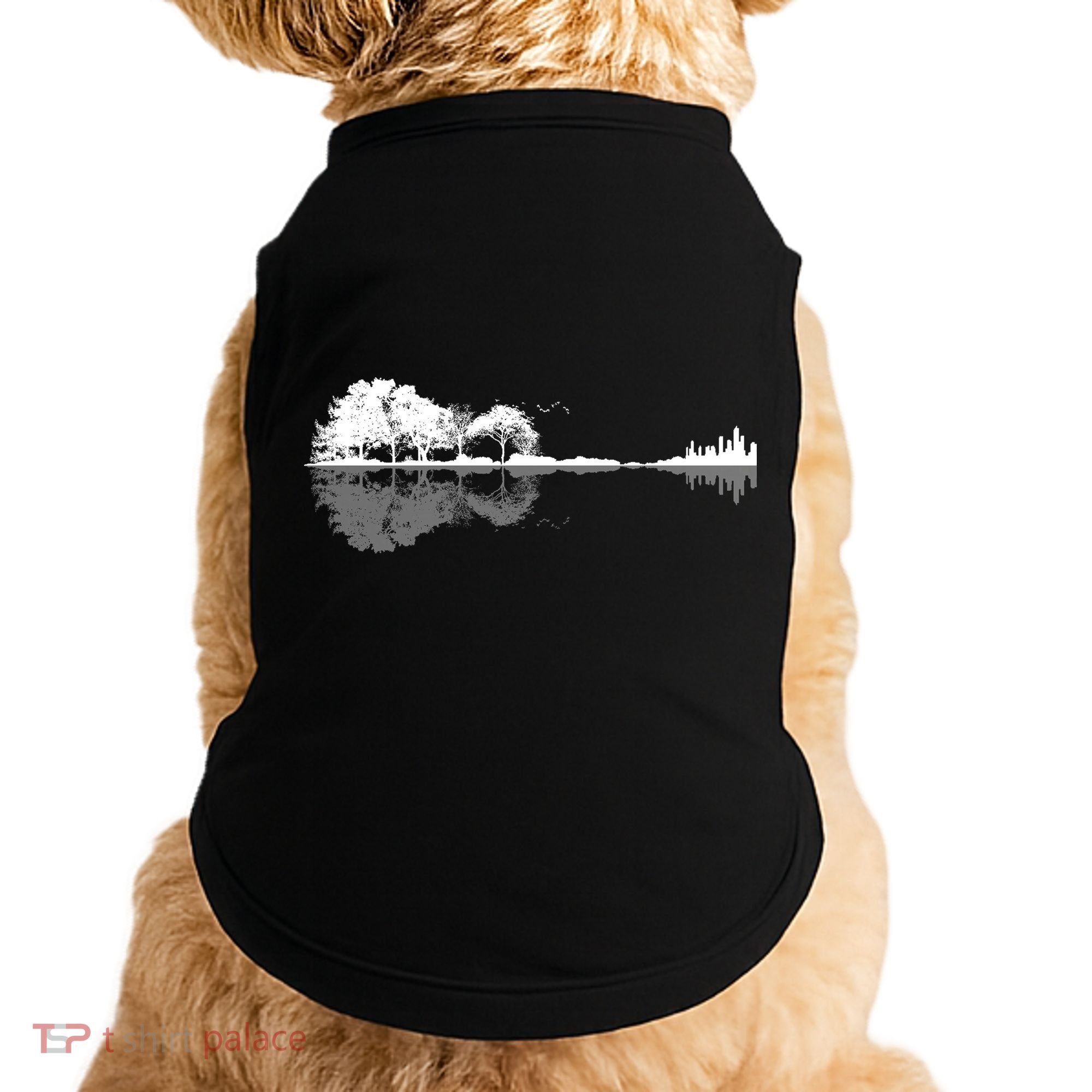 Guitar Lake Nature Wilderness Graphic Doggie Tank