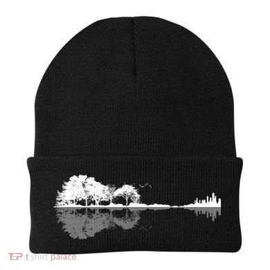 Guitar Lake Nature Wilderness Graphic Beanie
