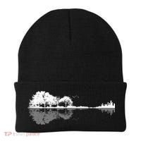 Guitar Lake Nature Wilderness Graphic Beanie thumb 0