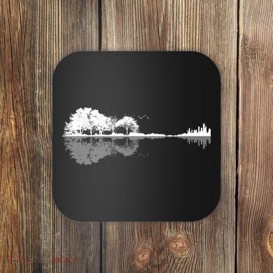 Guitar Lake Nature Wilderness Graphic Coaster