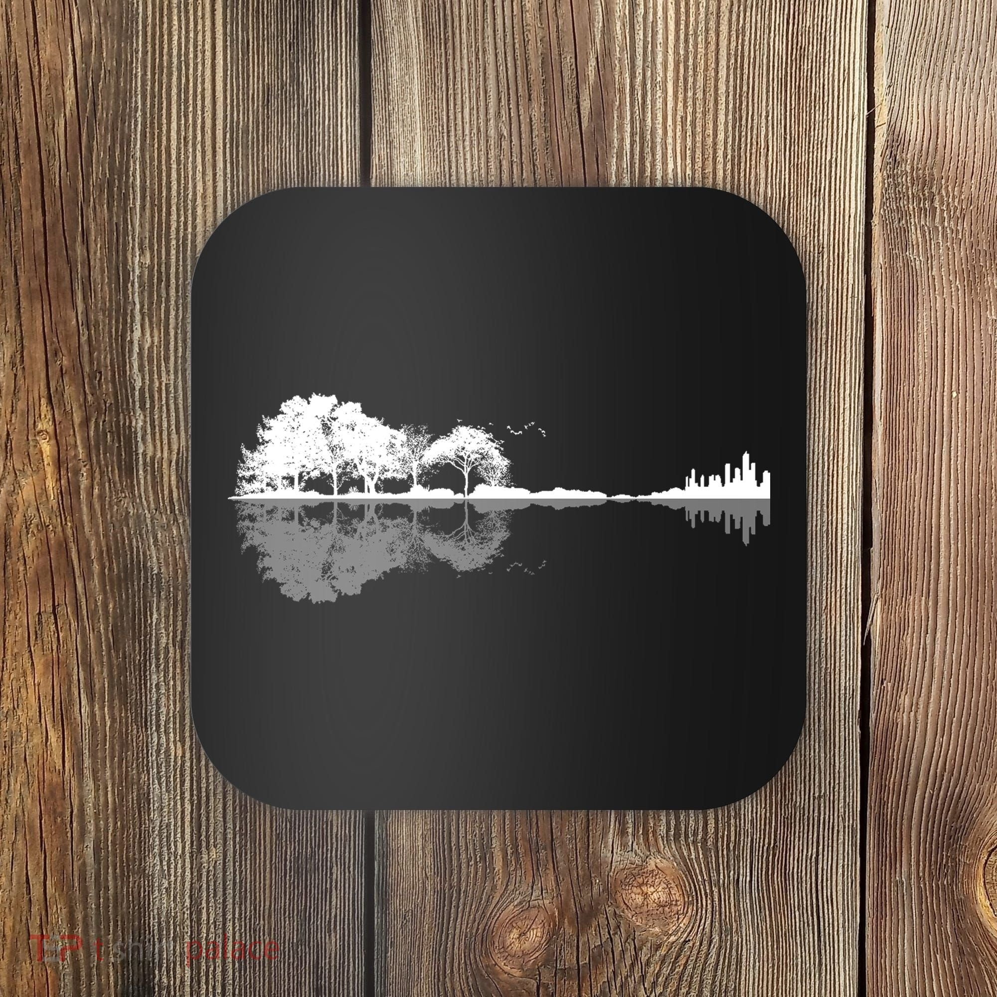 Guitar Lake Nature Wilderness Graphic Coaster