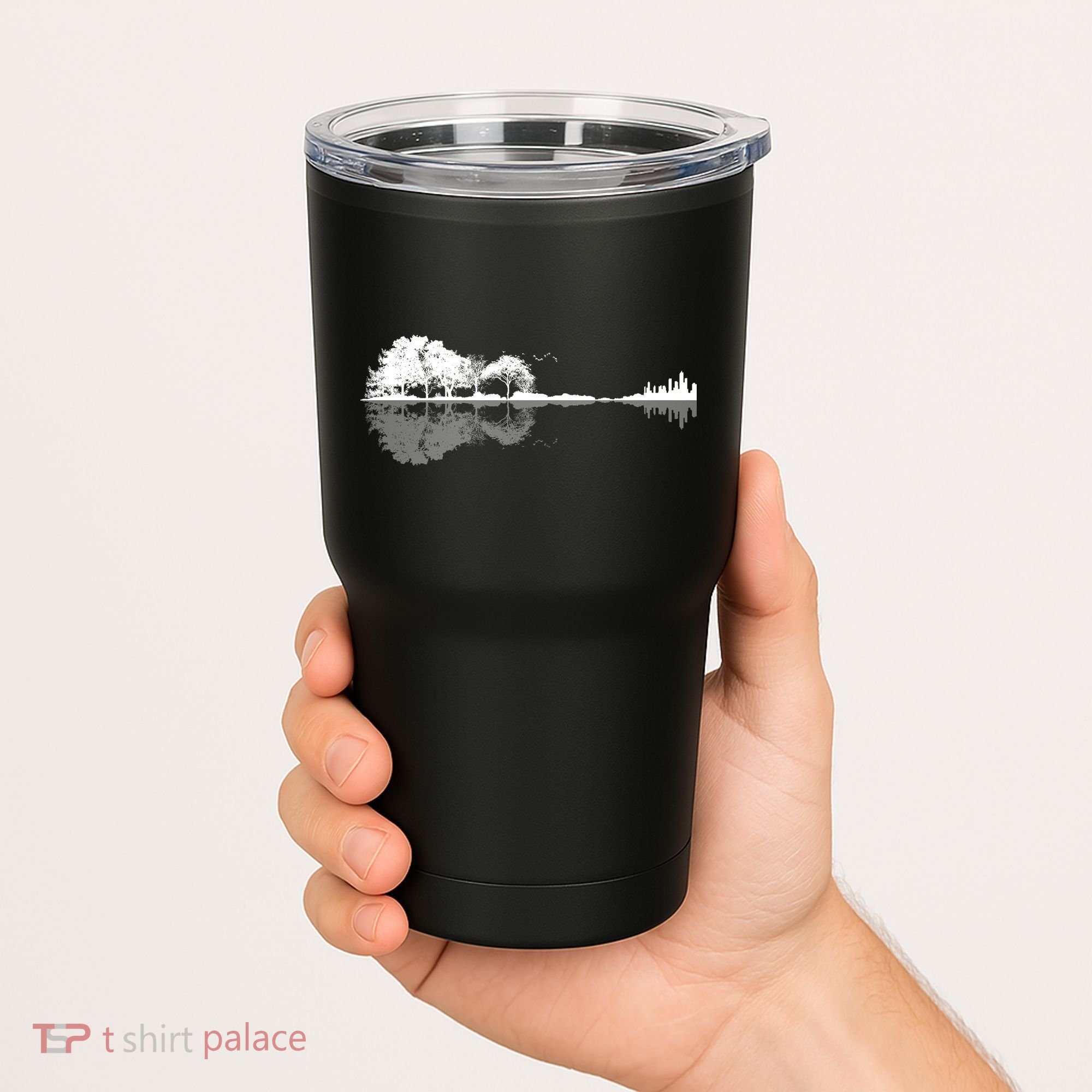 Guitar Lake Nature Wilderness Graphic Tumbler