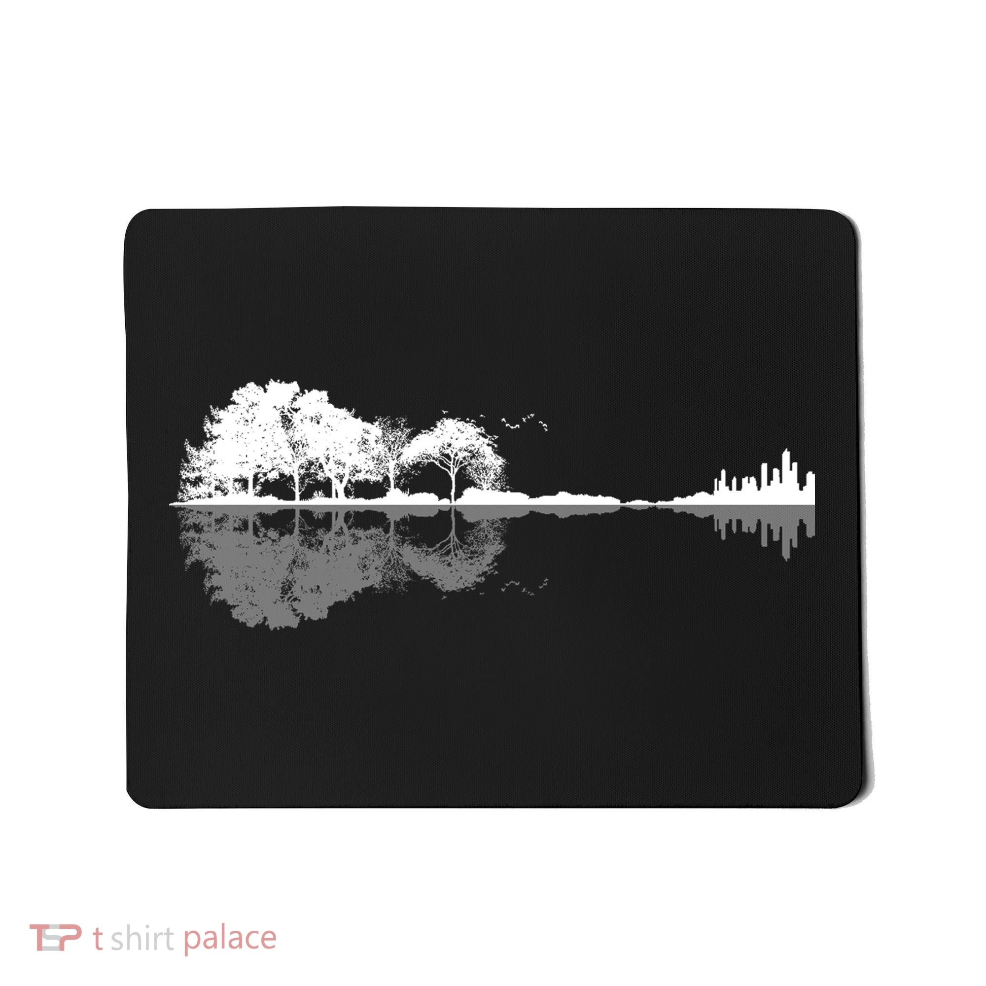 Guitar Lake Nature Wilderness Graphic Mousepad