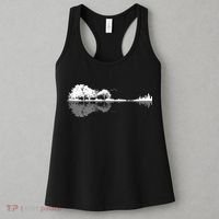 Guitar Lake Nature Wilderness Graphic Women's Tank Top thumb 3