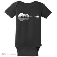 Guitar Lake Nature Wilderness Graphic Baby Bodysuit thumb 0