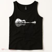 Guitar Lake Nature Wilderness Graphic Tank Top thumb 2