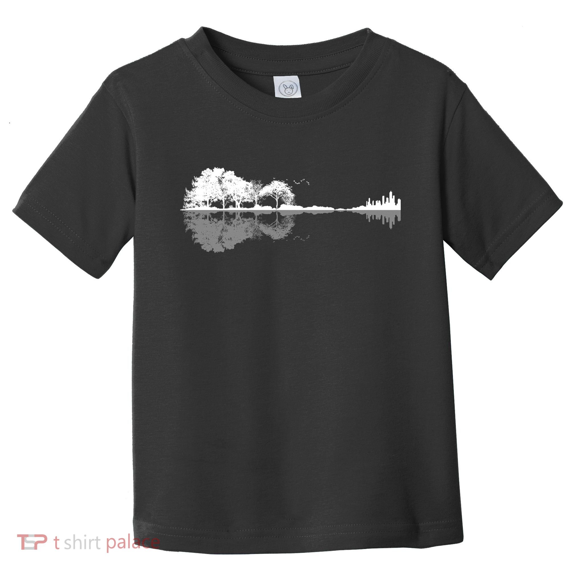Guitar Lake Nature Wilderness Graphic Toddler T-Shirt