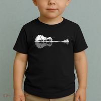 Guitar Lake Nature Wilderness Graphic Toddler T-Shirt thumb 2