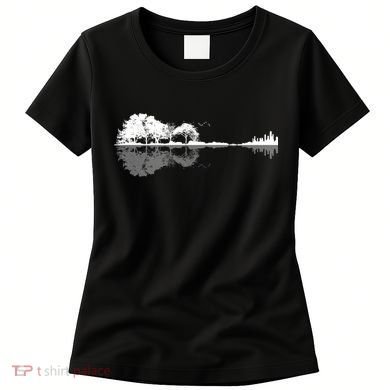 Guitar Lake Nature Wilderness Graphic Women's T-Shirt