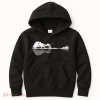 Guitar Lake Nature Wilderness Graphic Kids Hoodie thumb 0