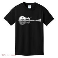 Guitar Lake Nature Wilderness Graphic Kids T-Shirt thumb 0