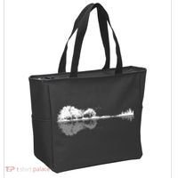 Guitar Lake Nature Wilderness Graphic Tote Bag thumb 2