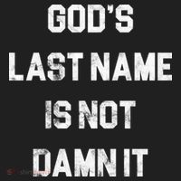 Gods Last Name Is Not Damn It Beanie thumb 2