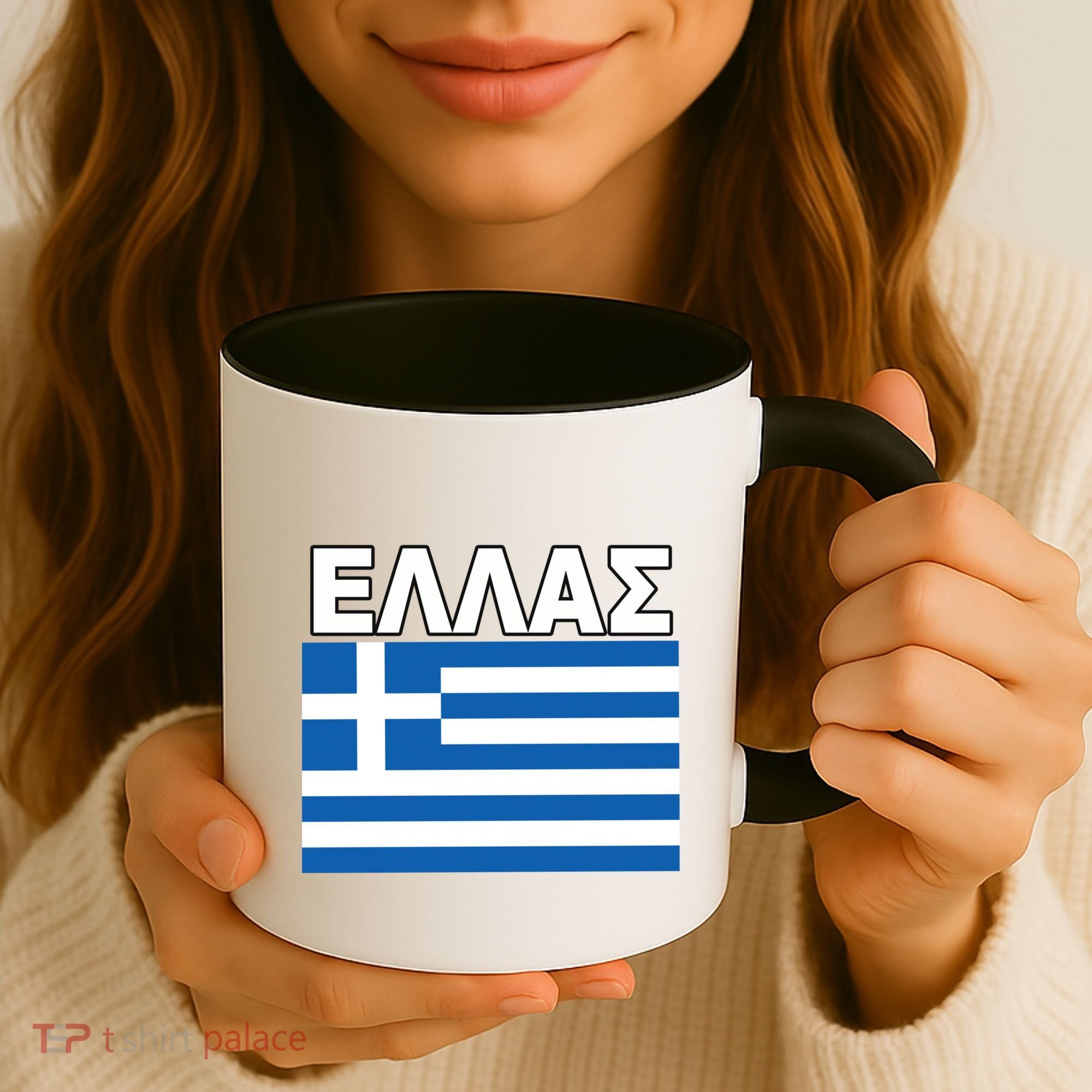 Greek Language National Flag Of Greece Coffee Mug