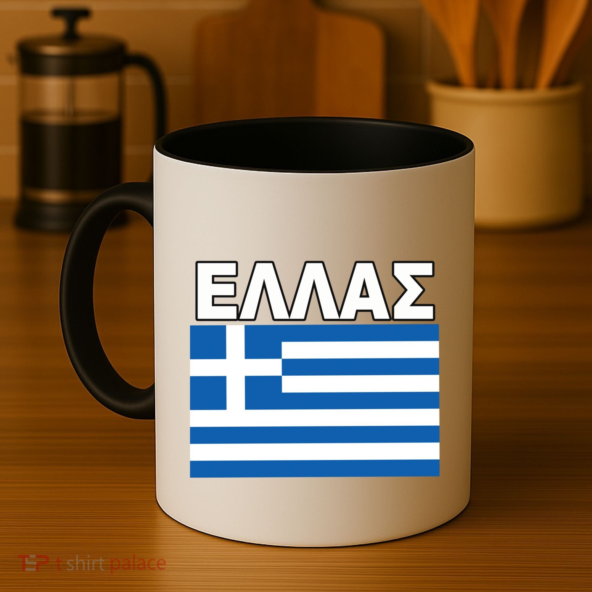 Greek Language National Flag Of Greece Coffee Mug