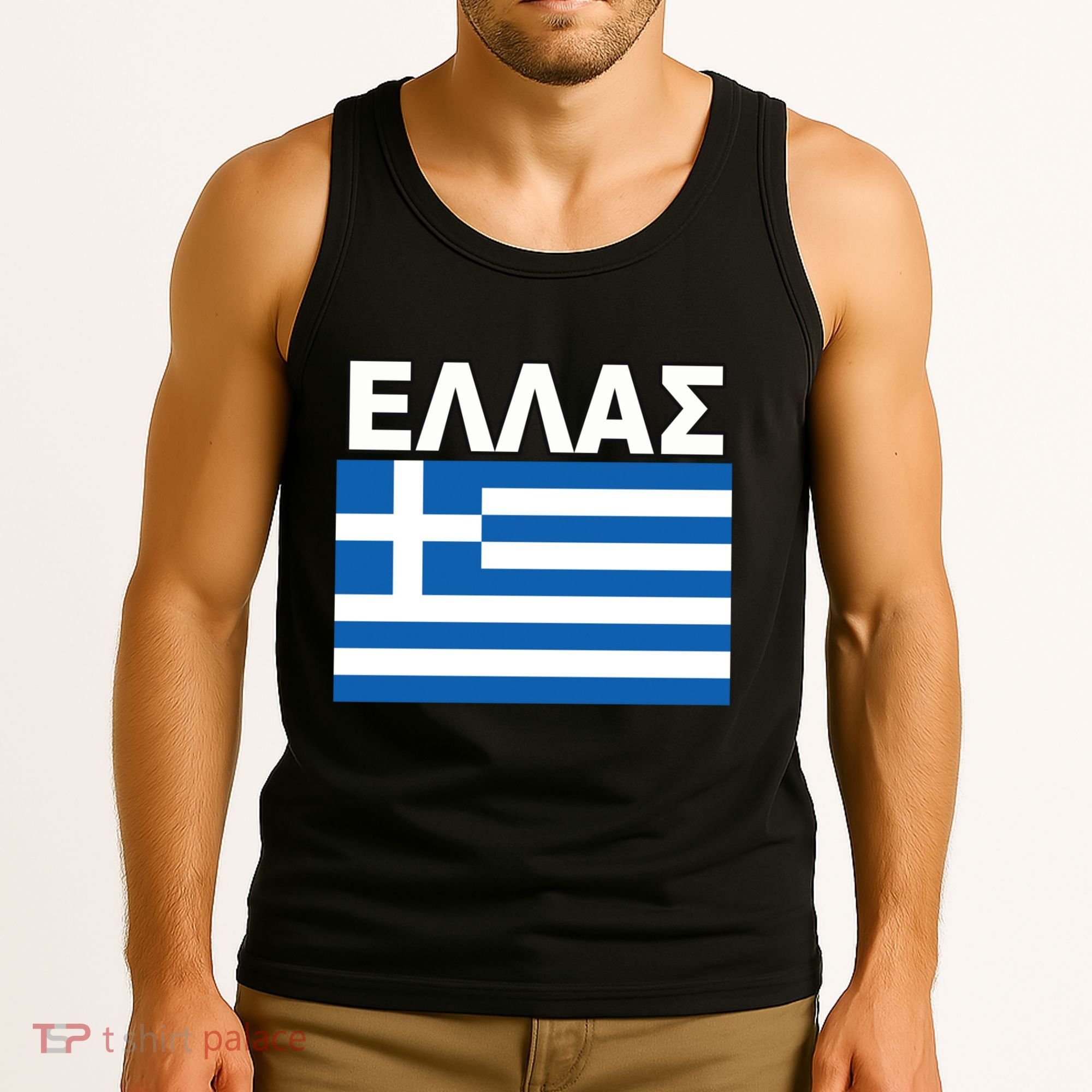 Greek Language National Flag Of Greece Tank Top