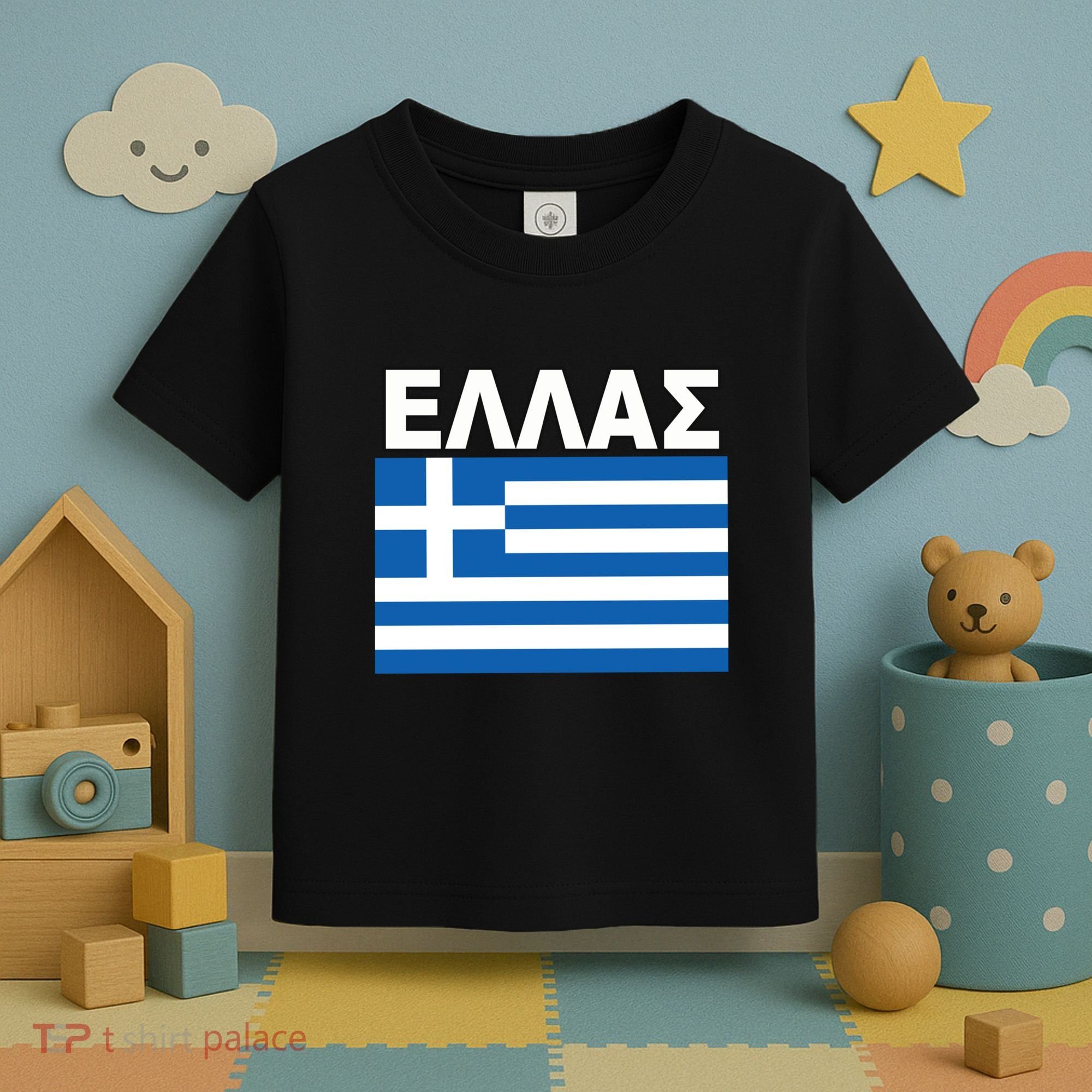 Greek Language National Flag Of Greece Toddler T-Shirt