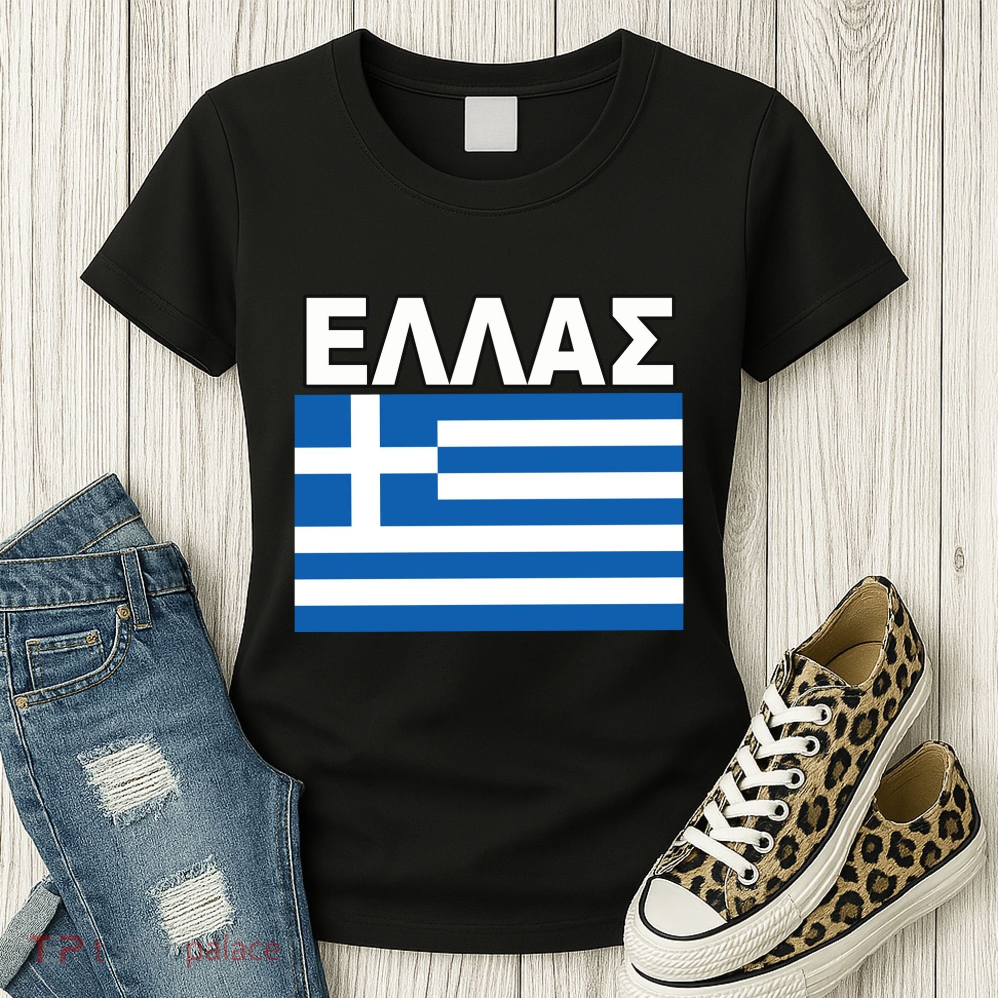 Greek Language National Flag Of Greece Women's T-Shirt