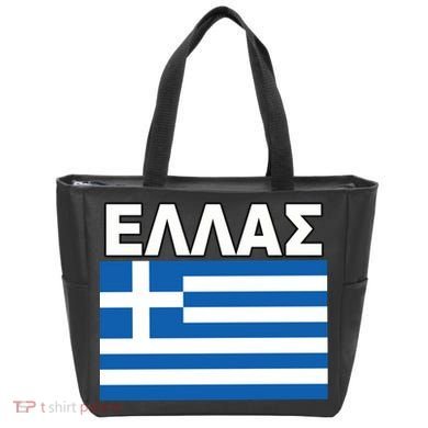 Greek Language National Flag Of Greece Tote Bag