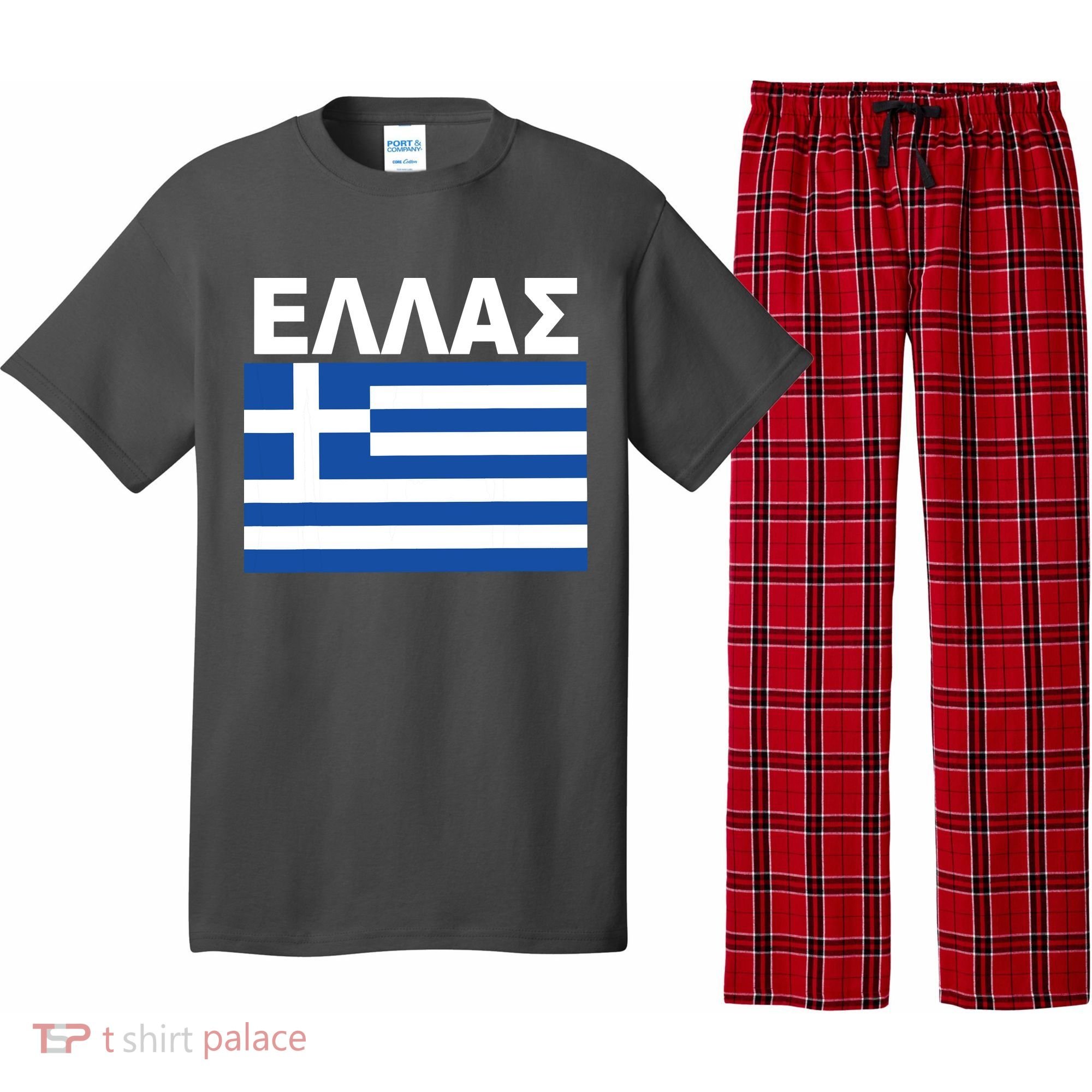 Greek Language National Flag Of Greece Pajama Set