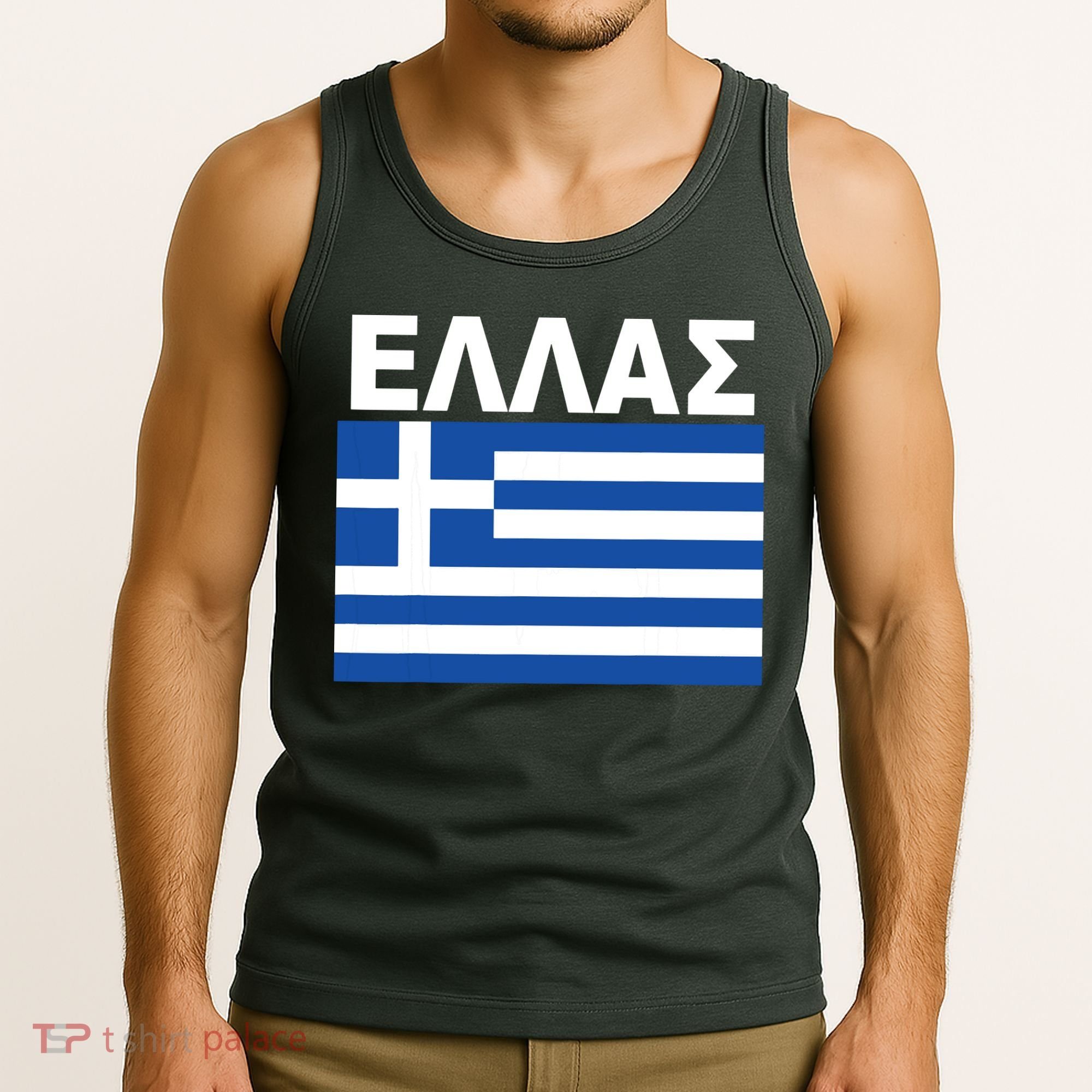 Greek Language National Flag Of Greece Tank Top