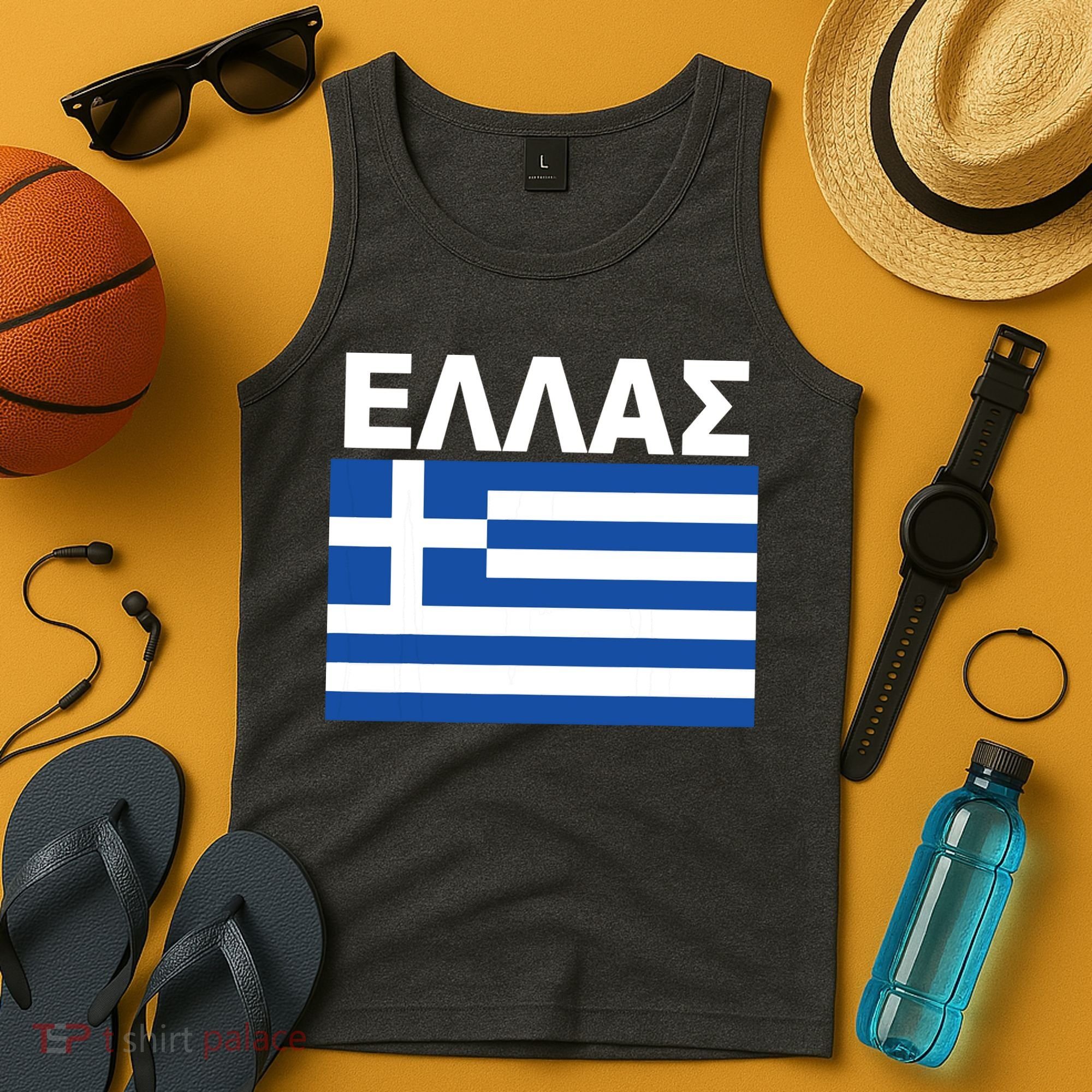 Greek Language National Flag Of Greece Tank Top