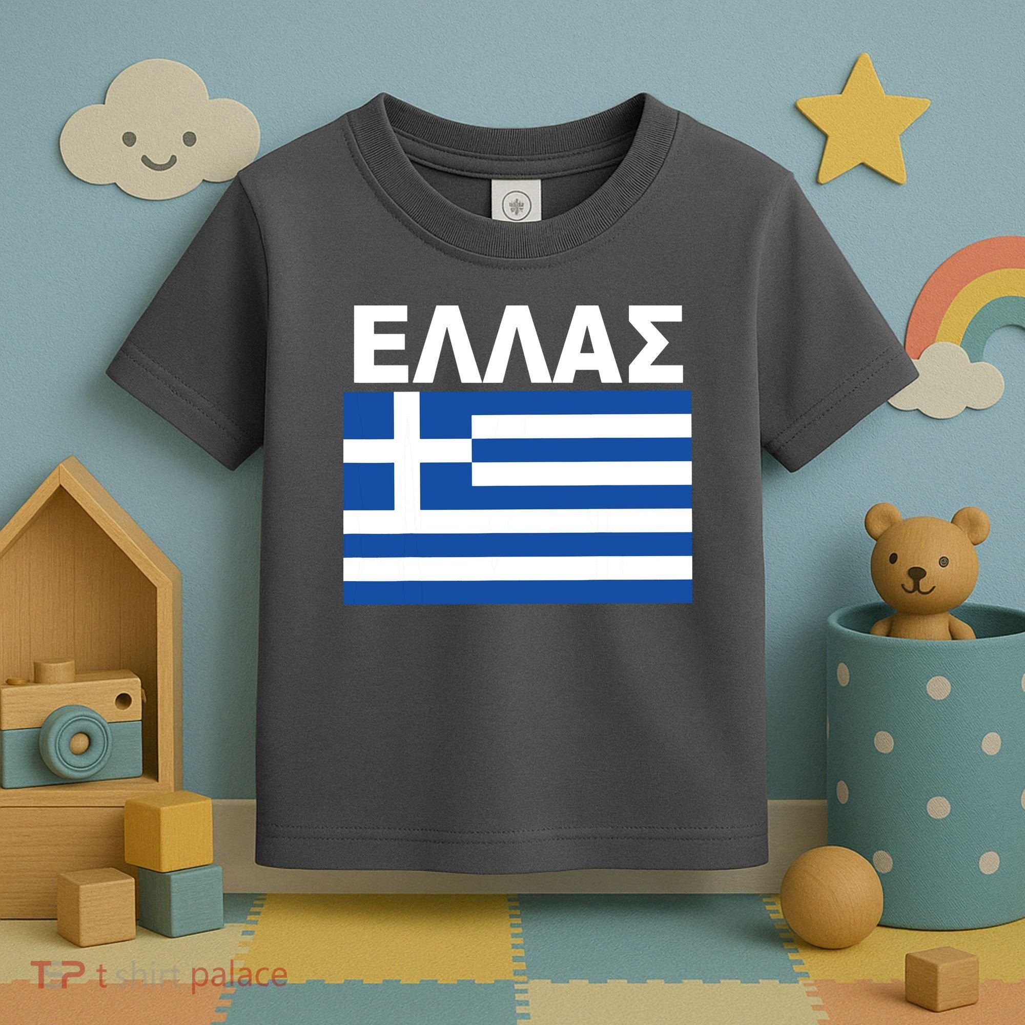 Greek Language National Flag Of Greece Toddler T-Shirt