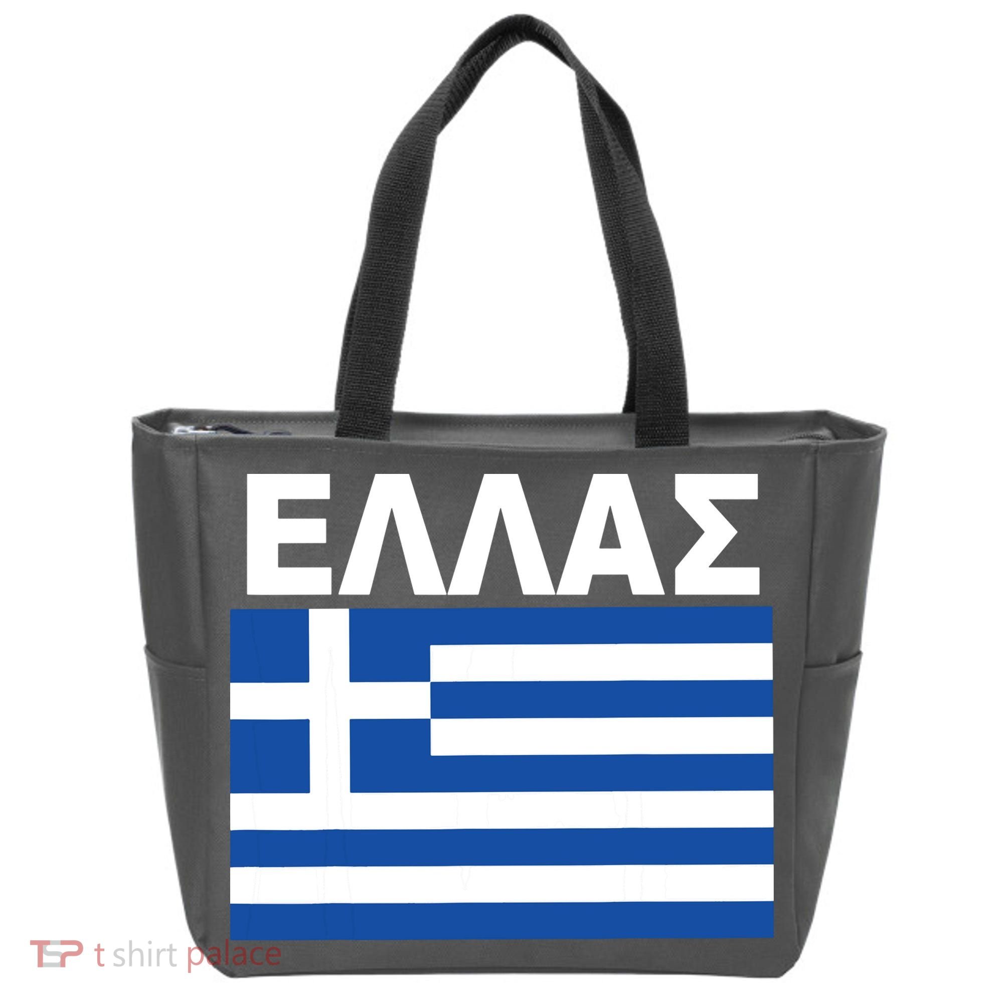 Greek Language National Flag Of Greece Tote Bag