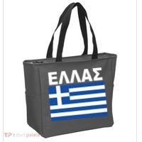 Greek Language National Flag Of Greece Tote Bag thumb 2