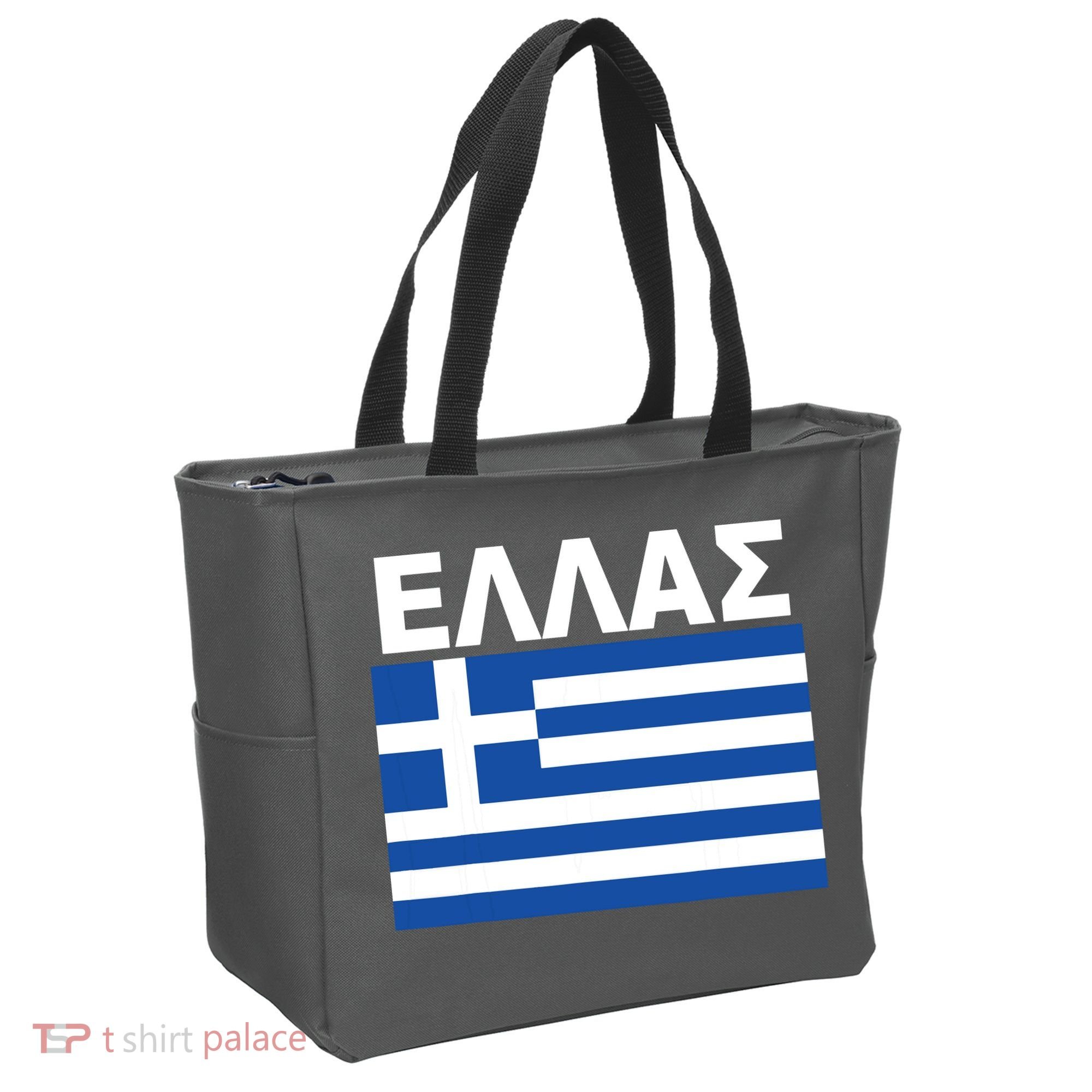Greek Language National Flag Of Greece Tote Bag