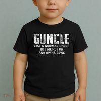 Guncle Like Normal Uncle More Fun Owns Guns Toddler T-Shirt thumb 2