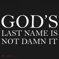 God's Last Name Is Not Damn It Long Sleeve Shirt thumb 2