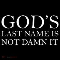God's Last Name Is Not Damn It Women's Long Sleeve Shirt thumb 2