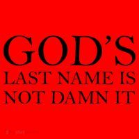 God's Last Name Is Not Damn It Santa Hat thumb 1