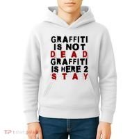 Graffiti Lives On: ItS Here To Stay Not Fade Away! Kids Hoodie thumb 4