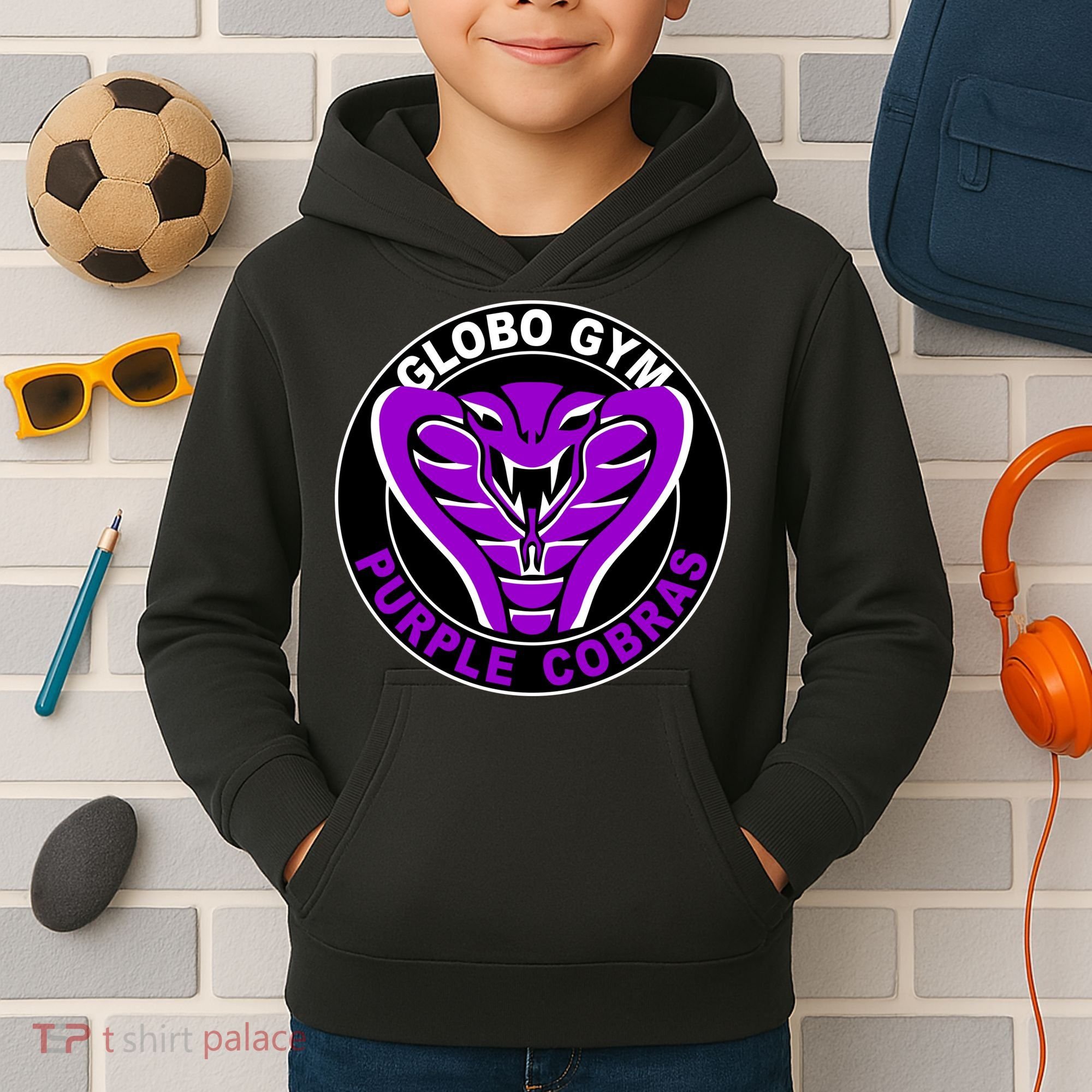 Globo Gym Purple Cobras Gym Kids Hoodie