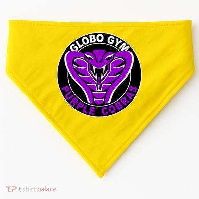 Globo Gym Purple Cobras Gym USA-Made Doggie Bandana