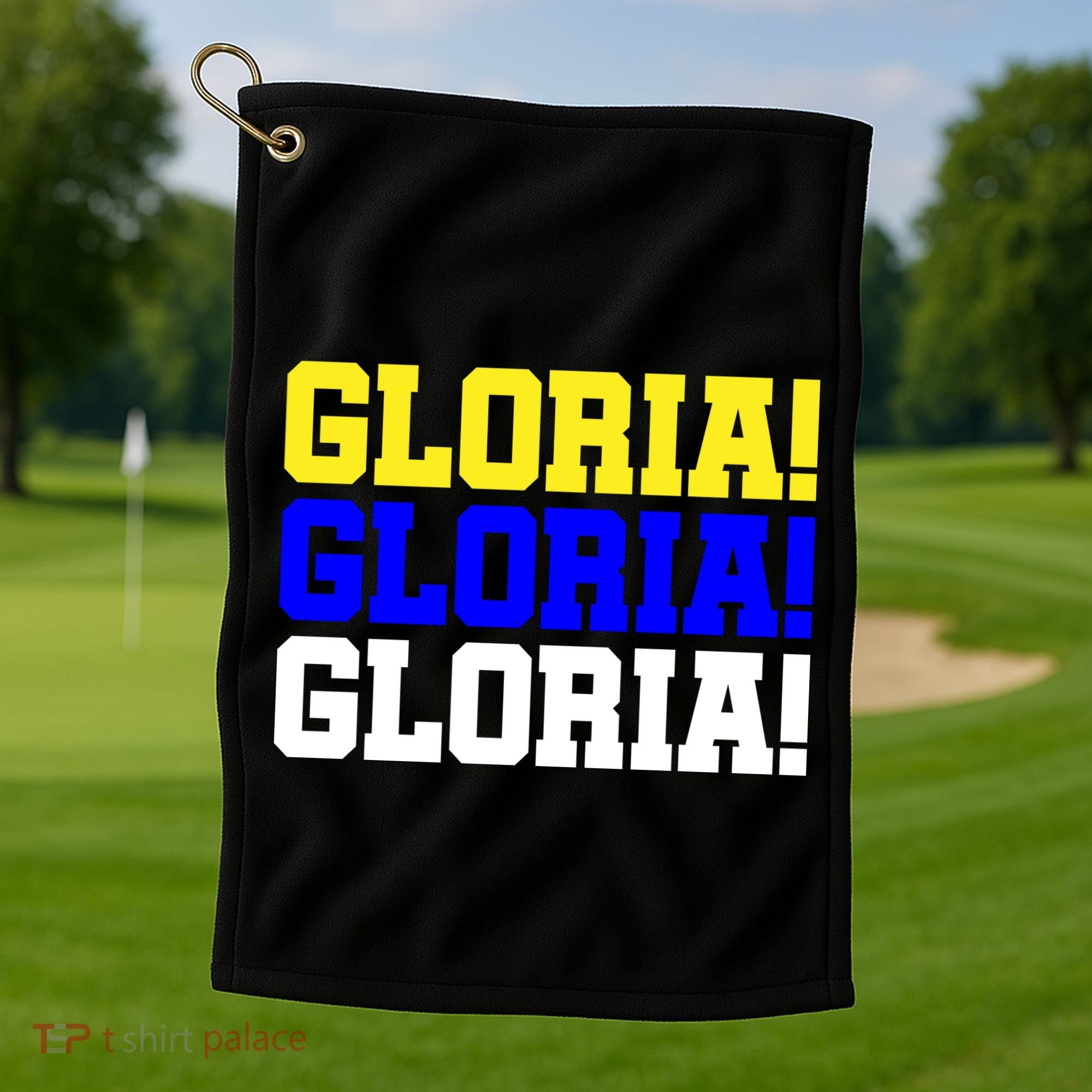 Gloria! Gloria! Gloria! Golf Towel